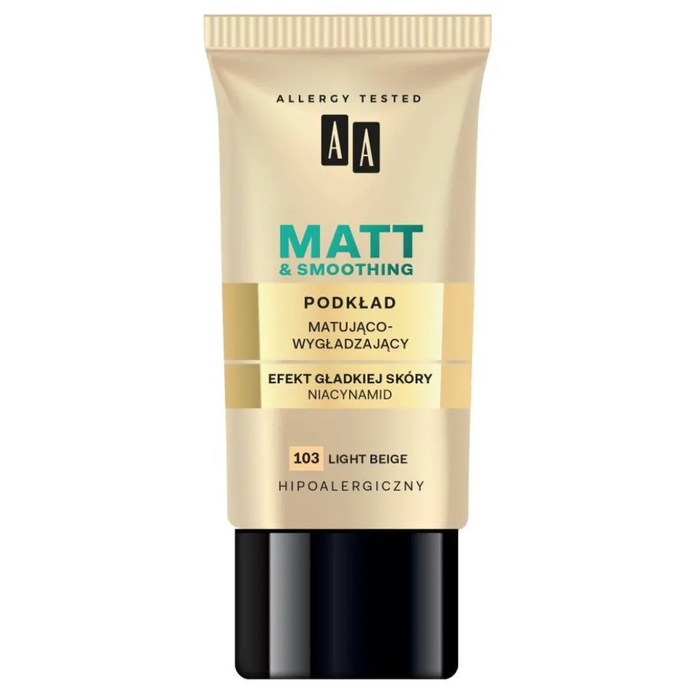 AA Make Up Matt podkład matująco-wygładzający 103 Light Beige 30ml