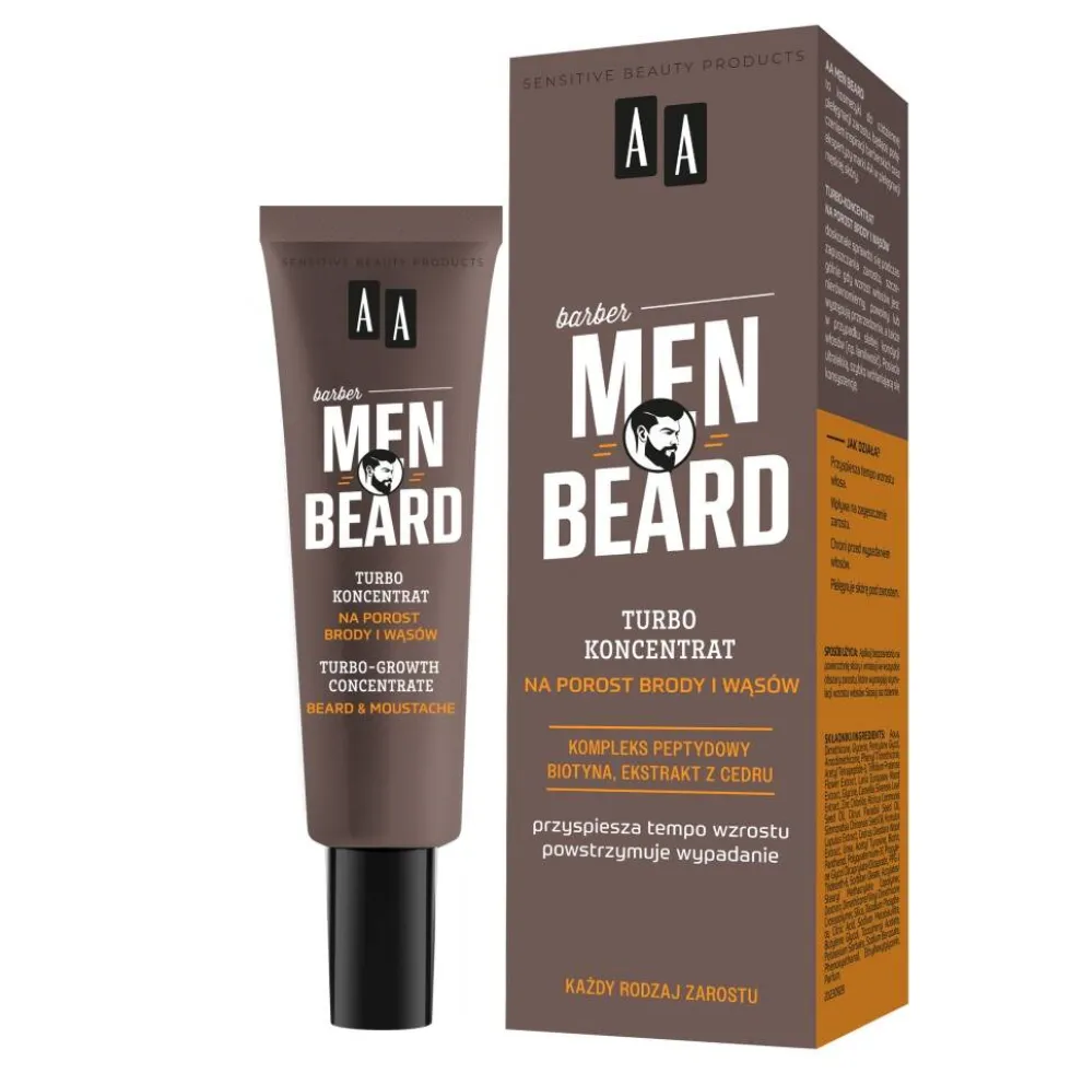AA Men Beard turbo-koncentrat na porost brody i wąsów 30ml