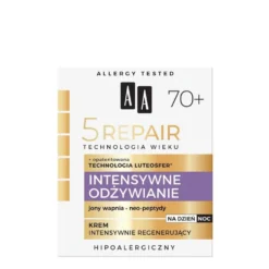 AA Technologia Wieku 5Repair 70+ Intensywne Odżywianie krem na dzień i noc regenerujący 50ml