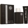 Alfa Romeo Black zestaw woda toaletowa spray 125ml + żel pod prysznic 90ml