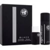 Alfa Romeo Black zestaw woda toaletowa spray 15ml + perfumowany spray do ciała 150ml