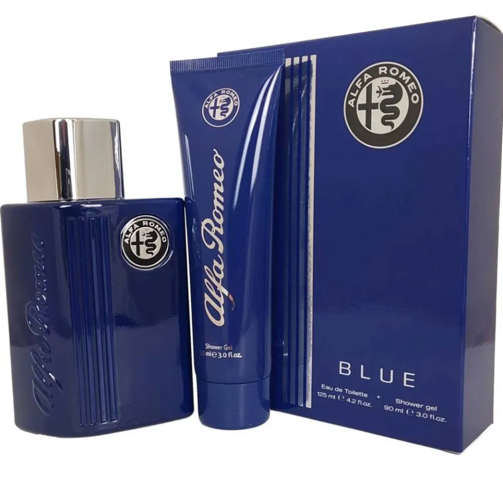 Alfa Romeo Blue zestaw woda toaletowa spray 125ml + żel pod prysznic 90ml