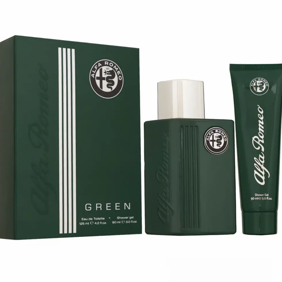 Alfa Romeo Green zestaw woda toaletowa spray 125ml + żel pod prysznic 90ml