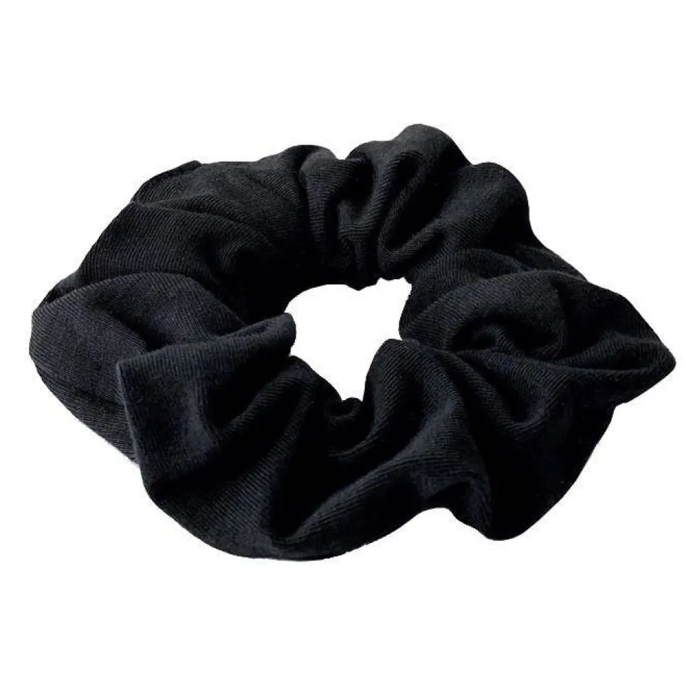 Anwen Bawełniana Scrunchie gumka do włosów Czarna