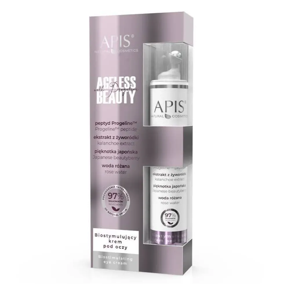 APIS Ageless Beauty with Progeline biostymulujący krem pod oczy z progeliną 10ml