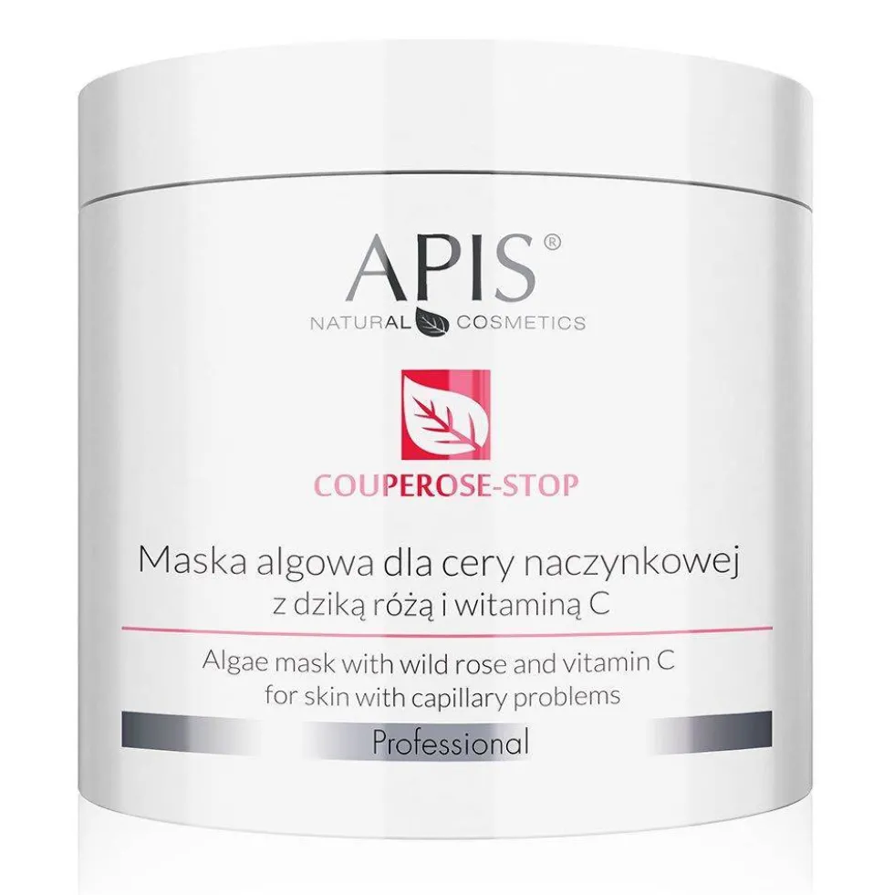 APIS Couperose-Stop maska algowa dla cery naczynkowej z dziką różą i witaminą C 200g