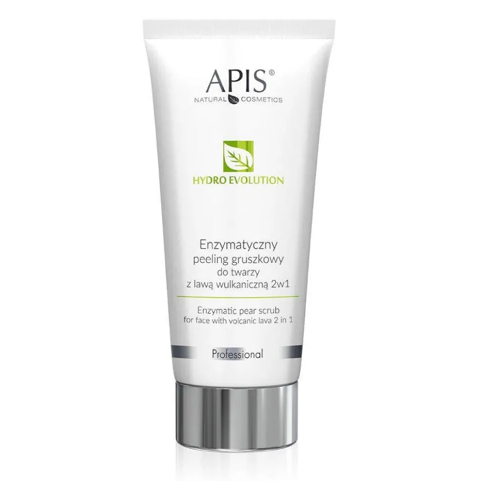 APIS Hydro Evolution enzymatyczny peeling gruszkowy do twarzy z lawą wulkaniczną 2w1 200ml