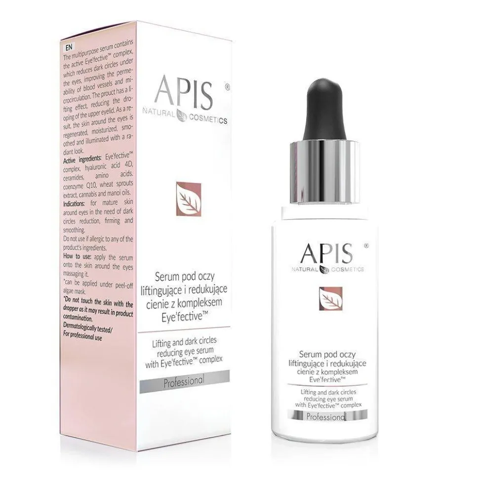 APIS Serum pod oczy liftingujące i redukujące cienie z kompleksem Eye'fective™ 30ml