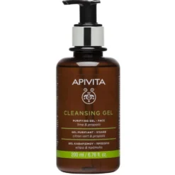 Apivita Cleansing Gel Purifying oczyszczający żel do twarzy z limonką i propolisem 200ml