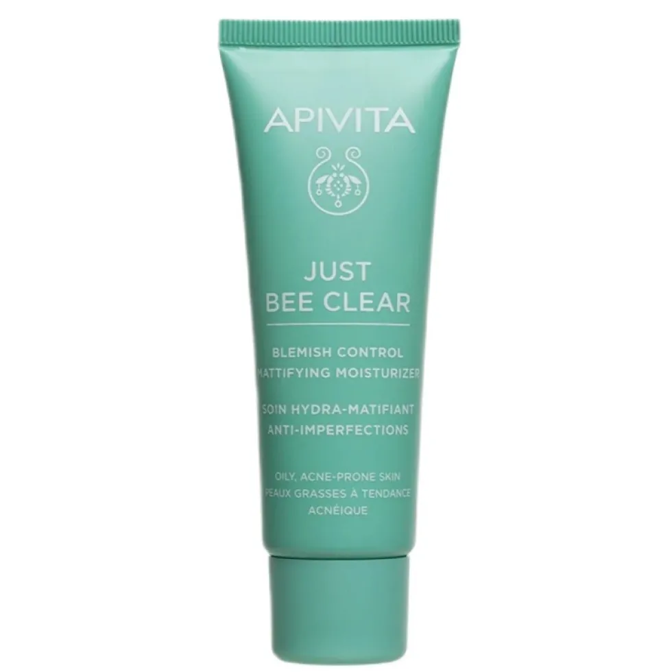 Apivita Just Bee Clear Blemish Control Mattifying Moisturizer matujący żel-krem na skórę tłustą i skłonną do trądziku 40ml