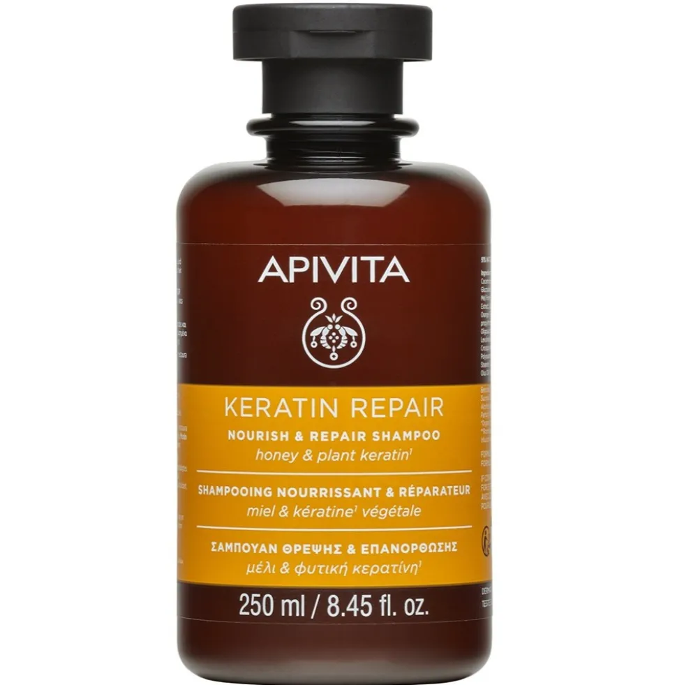Apivita Keratin Repair Nourish & Repair Shampoo szampon z kreatyną do włosów suchych i zniszczonych 250ml