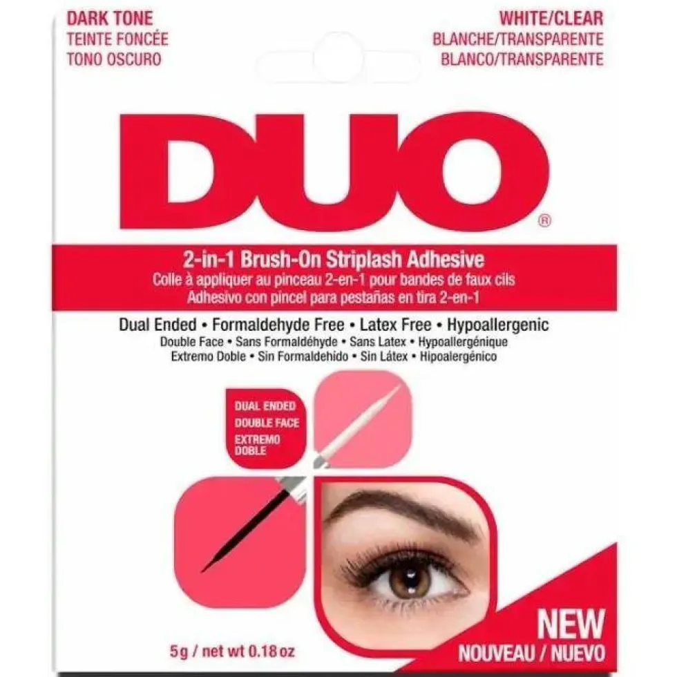 Ardell Duo 2-in-1 Brush-On Striplash Adhesive klej do rzęs Dark and Clear 5g