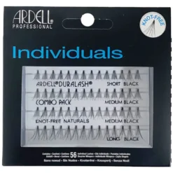 Ardell Individual Combo Pack zestaw 56 kępek rzęs Short Black
