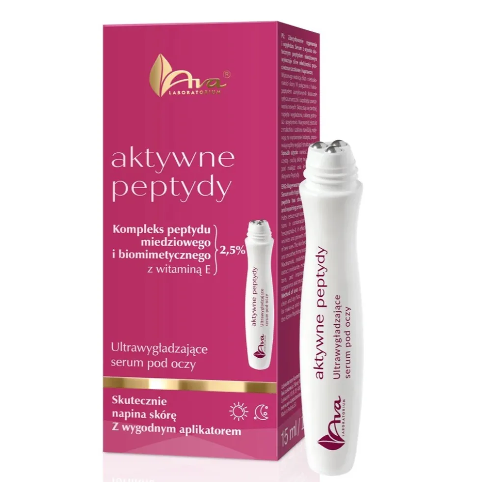 Ava Laboratorium Aktywne Peptydy ultrawygładzające serum pod oczy 15ml