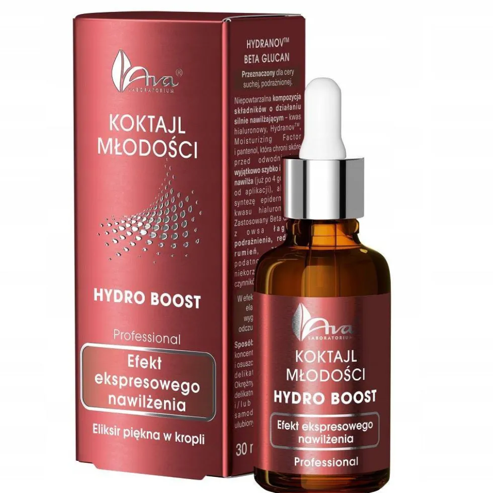 Ava Laboratorium Koktajl Młodości Hydro Boost nawilżające serum do twarzy 30ml
