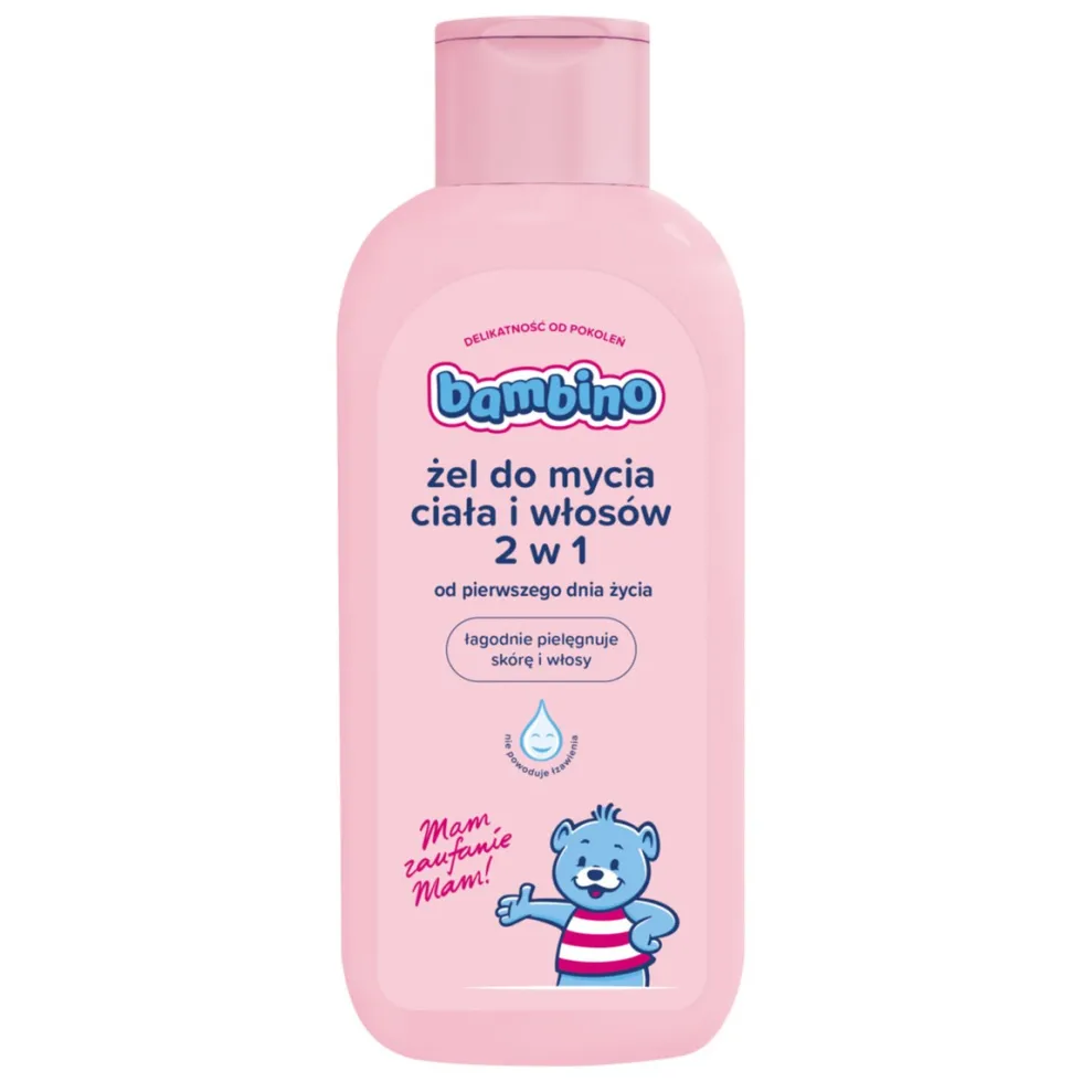 Bambino Żel do mycia ciała i włosów od pierwszych dni życia 400ml