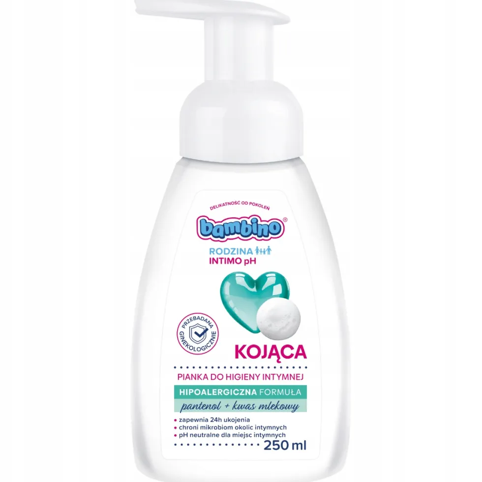 Bambino Rodzina Intimo pH kojąca pianka do higieny intymnej 250ml