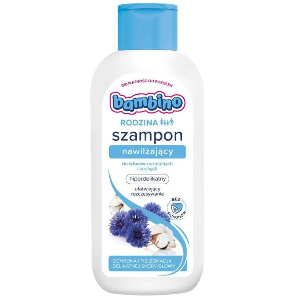 Bambino Rodzina szampon nawilżający do włosów normalnych i suchych 400ml