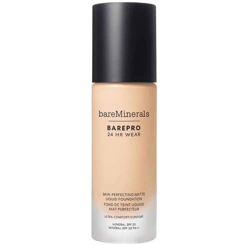bareMinerals BarePro 24HR Wear Skin-Perfecting Matte Liquid Foundation SPF20 matujący podkład w płynie Fair 10 Warm 30ml