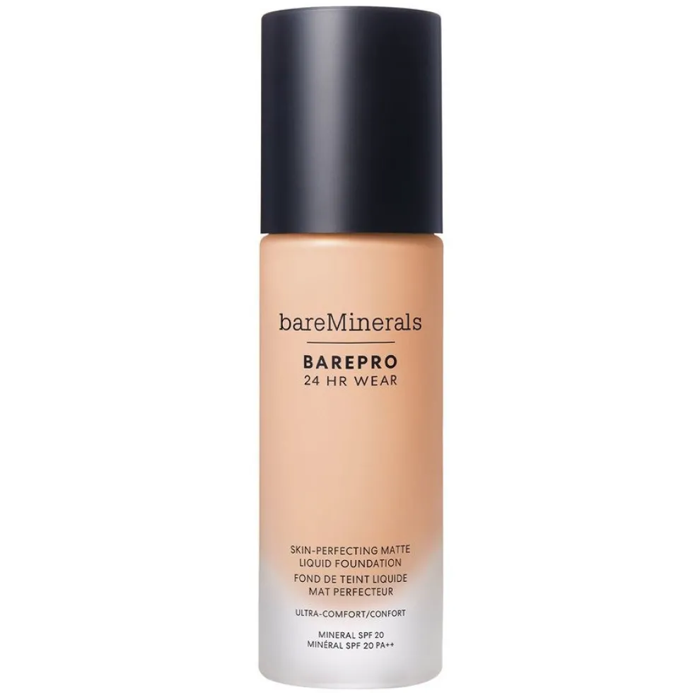 bareMinerals BarePro 24HR Wear Skin-Perfecting Matte Liquid Foundation SPF20 matujący podkład w płynie Light 21 Cool 30ml