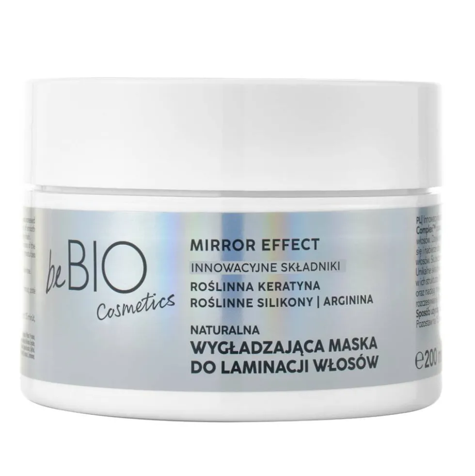 BeBio Ewa Chodakowska Baby Hair Complex Mirror Effect naturalna wygładzająca maska do laminacji włosów 200ml