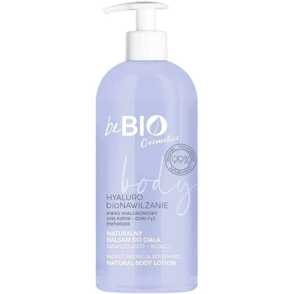 BeBio Ewa Chodakowska Naturalny balsam do ciała z kwasem hialuronowym trehalozą i ekstraktem z dzikiego ryżu 350ml