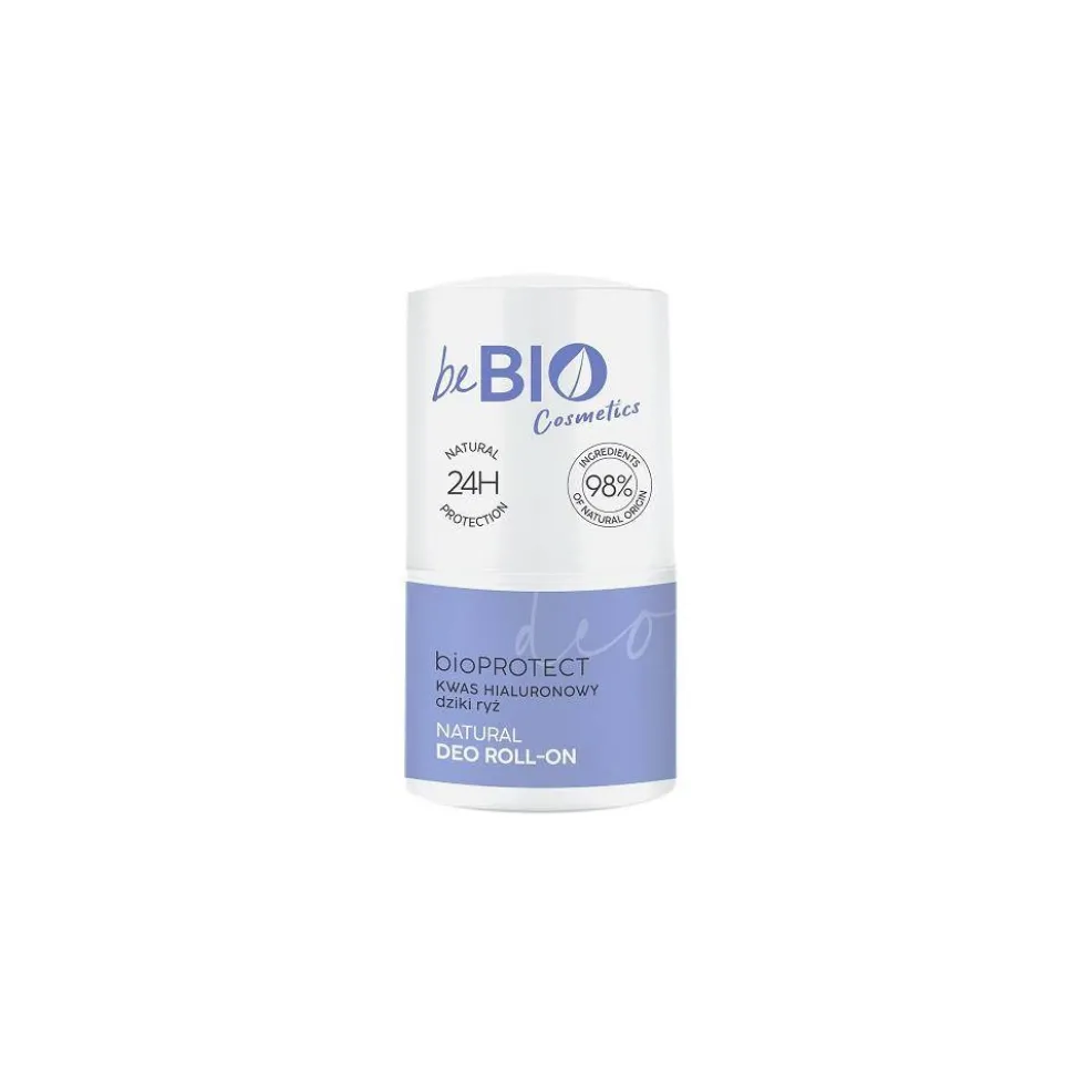 BeBio Ewa Chodakowska Naturalny deo roll-on na bazie naturalnego ałunu z kwasem hialuronowym i ekstraktem z dzikiego ryżu 50ml