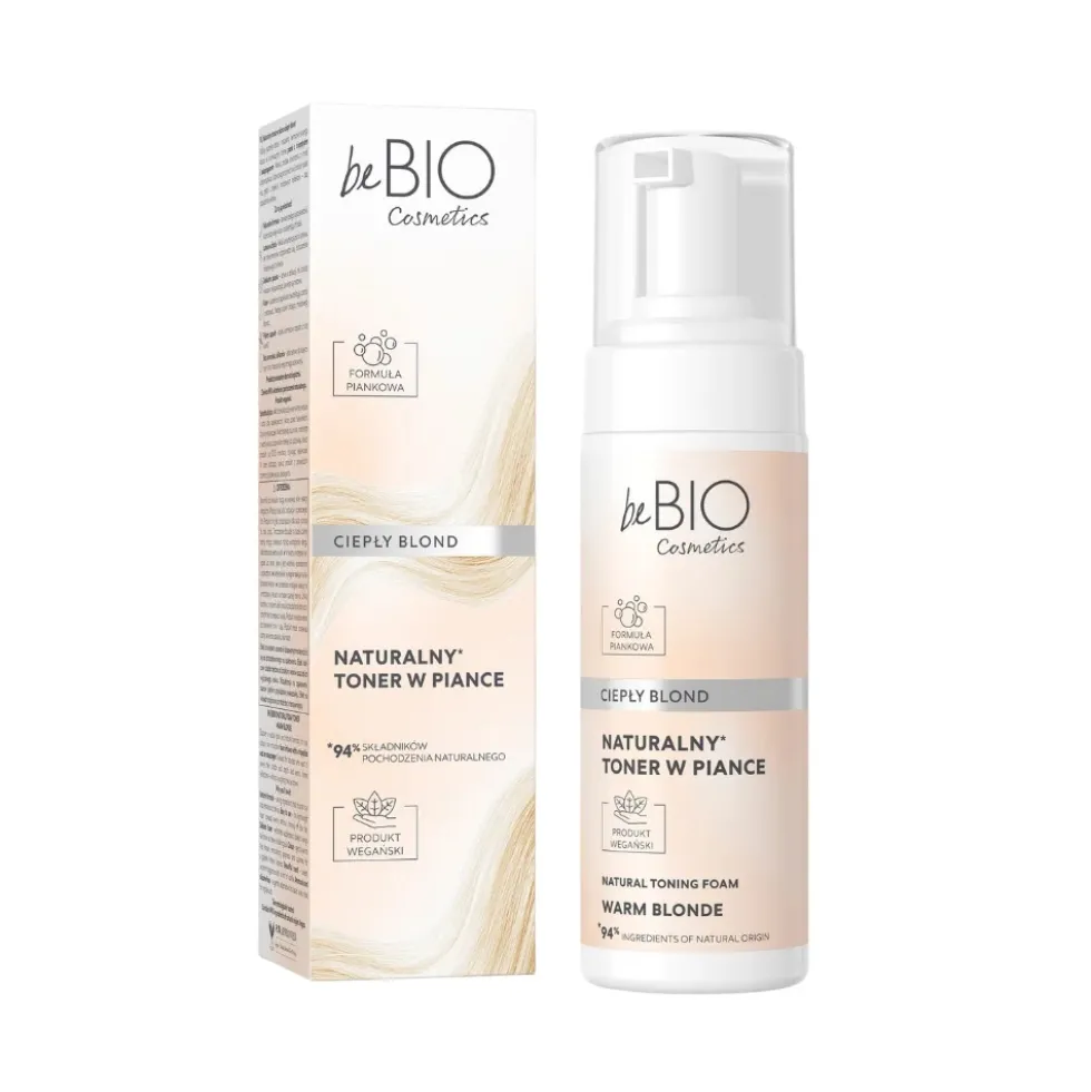 BeBio Ewa Chodakowska Naturalny toner w piance Ciepły Blond 120ml