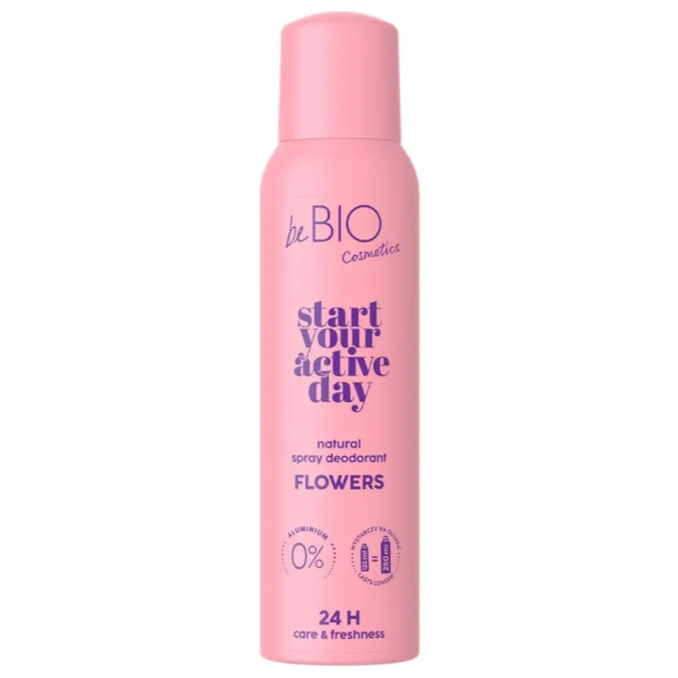 BeBio Ewa Chodakowska Start Your Active Day naturalny dezodorant w sprayu Flowers 125ml