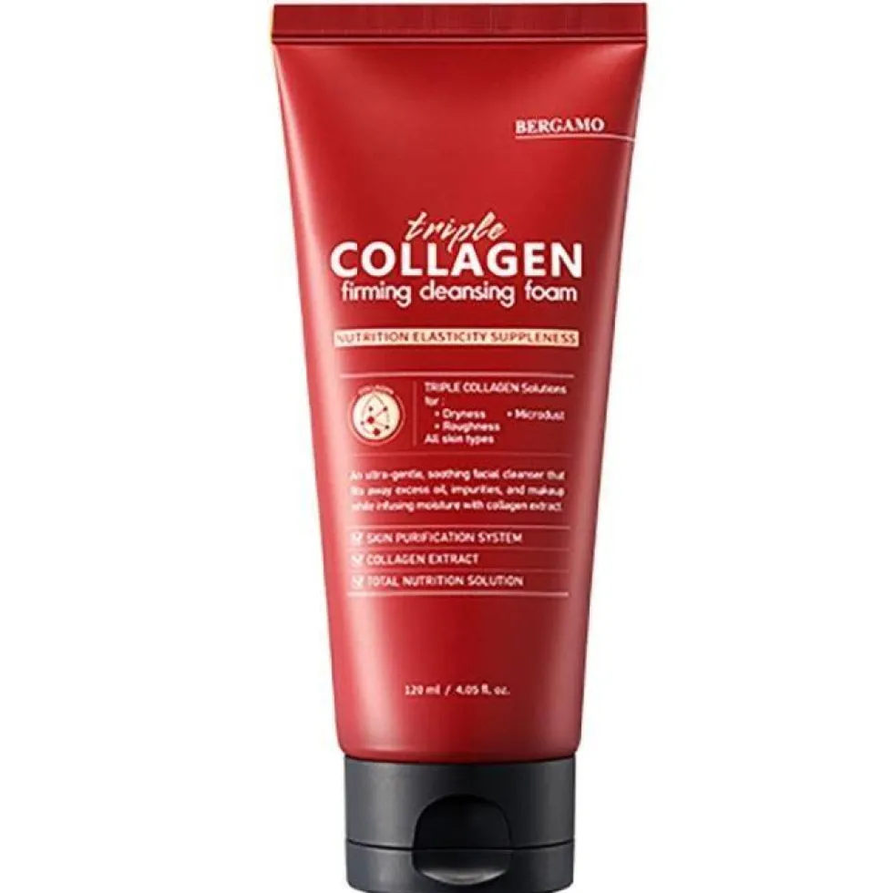 BERGAMO Triple Collagen Firming Cleansing Foam oczyszczająca pianka do twarzy 120ml