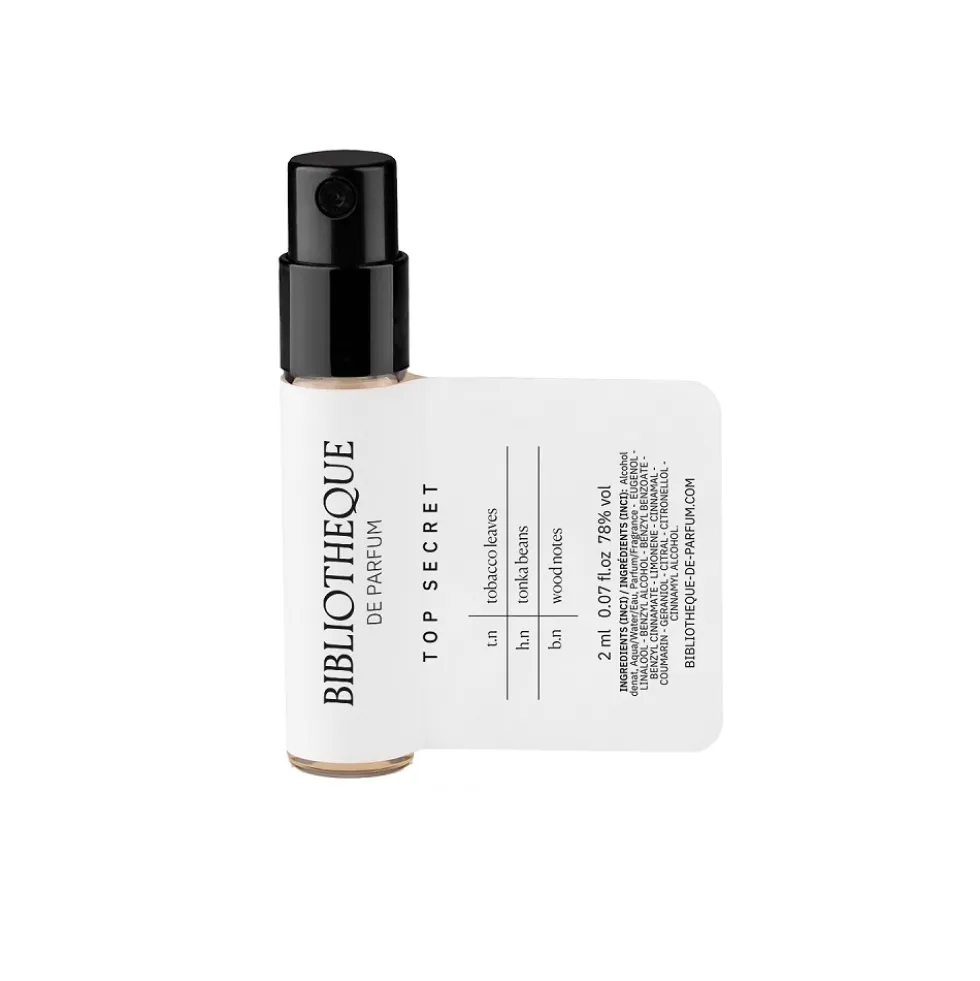 Bibliotheque de Parfum Top Secret woda perfumowana spray próbka 2ml