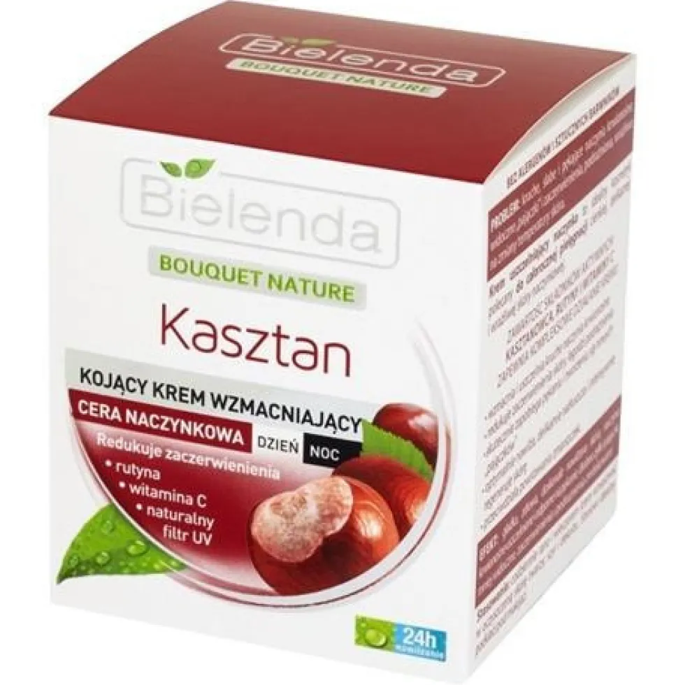 Bielenda Bouquet Nature Kasztan kojący krem wzmacniający na dzień i noc 50ml