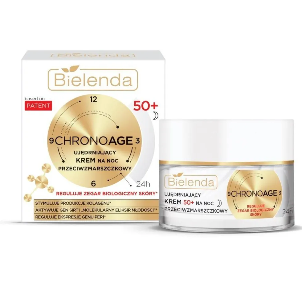 Bielenda Chrono Age ujędrniający krem przeciwzmarszczkowy na noc 50+ 50ml