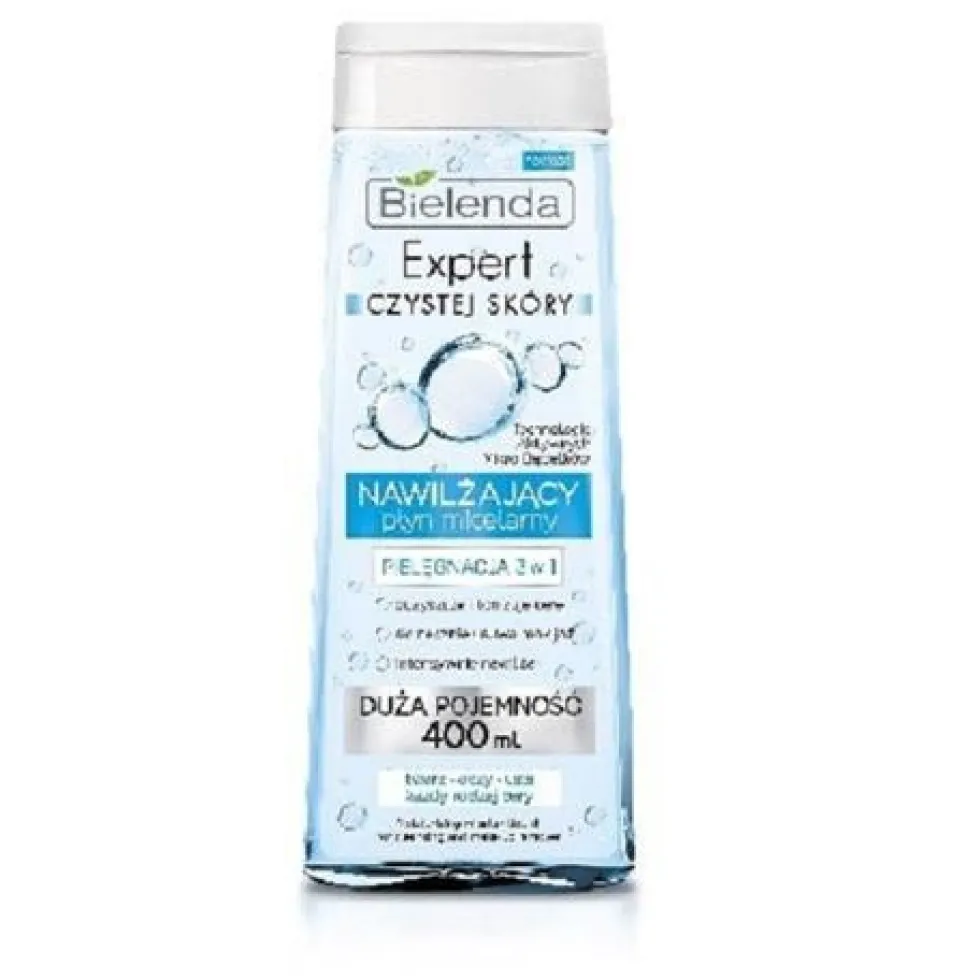 Bielenda Expert Czystej Skóry nawilżający płyn micelarny 3w1 400ml