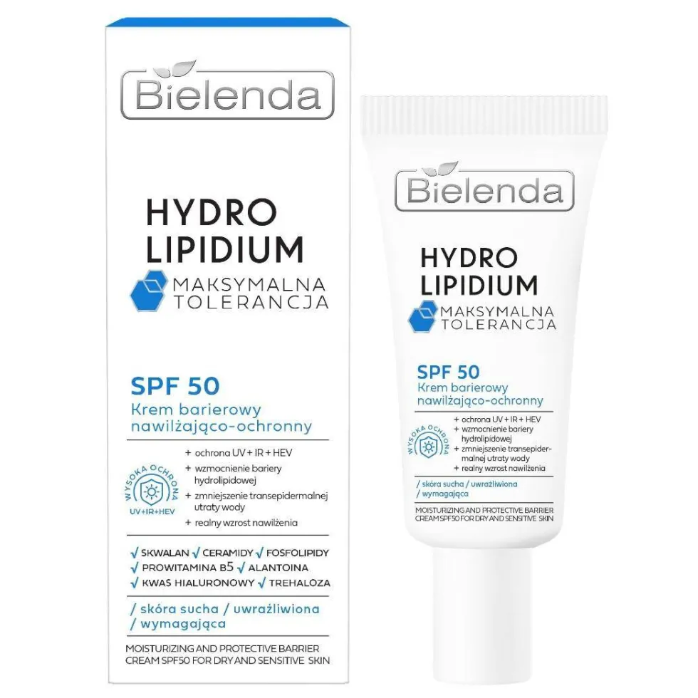 Bielenda Hydro Lipidium krem barierowy SPF50 nawilżająco-ochronny 30ml