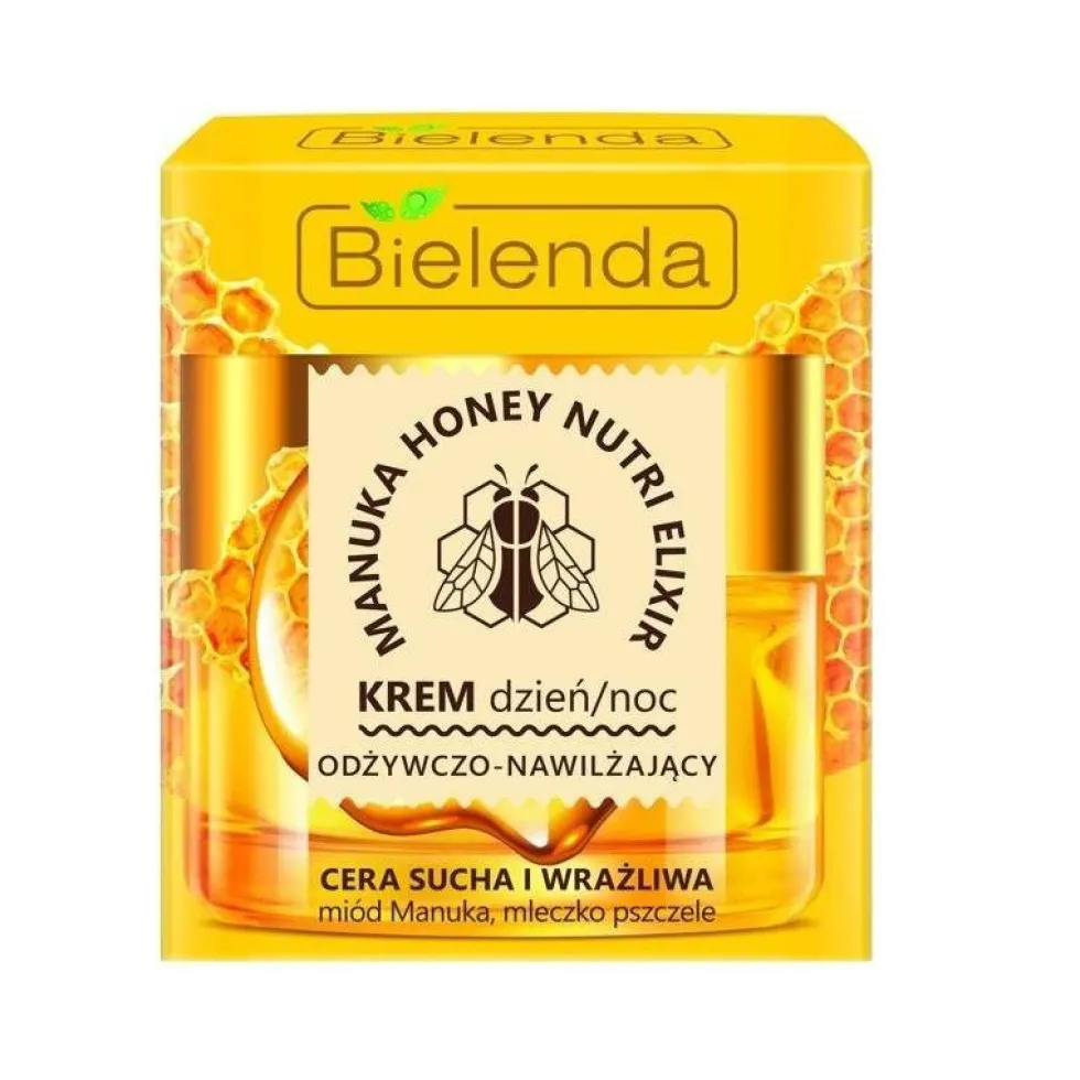Bielenda Manuka Honey Nutri Elixir odżywczo-nawilżający krem na dzień i na noc cera sucha i wrażliwa 50ml