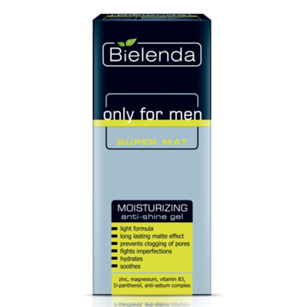 Bielenda Only For Man Super Matt żel nawilżający przeciw błyszczeniu się skóry 50ml