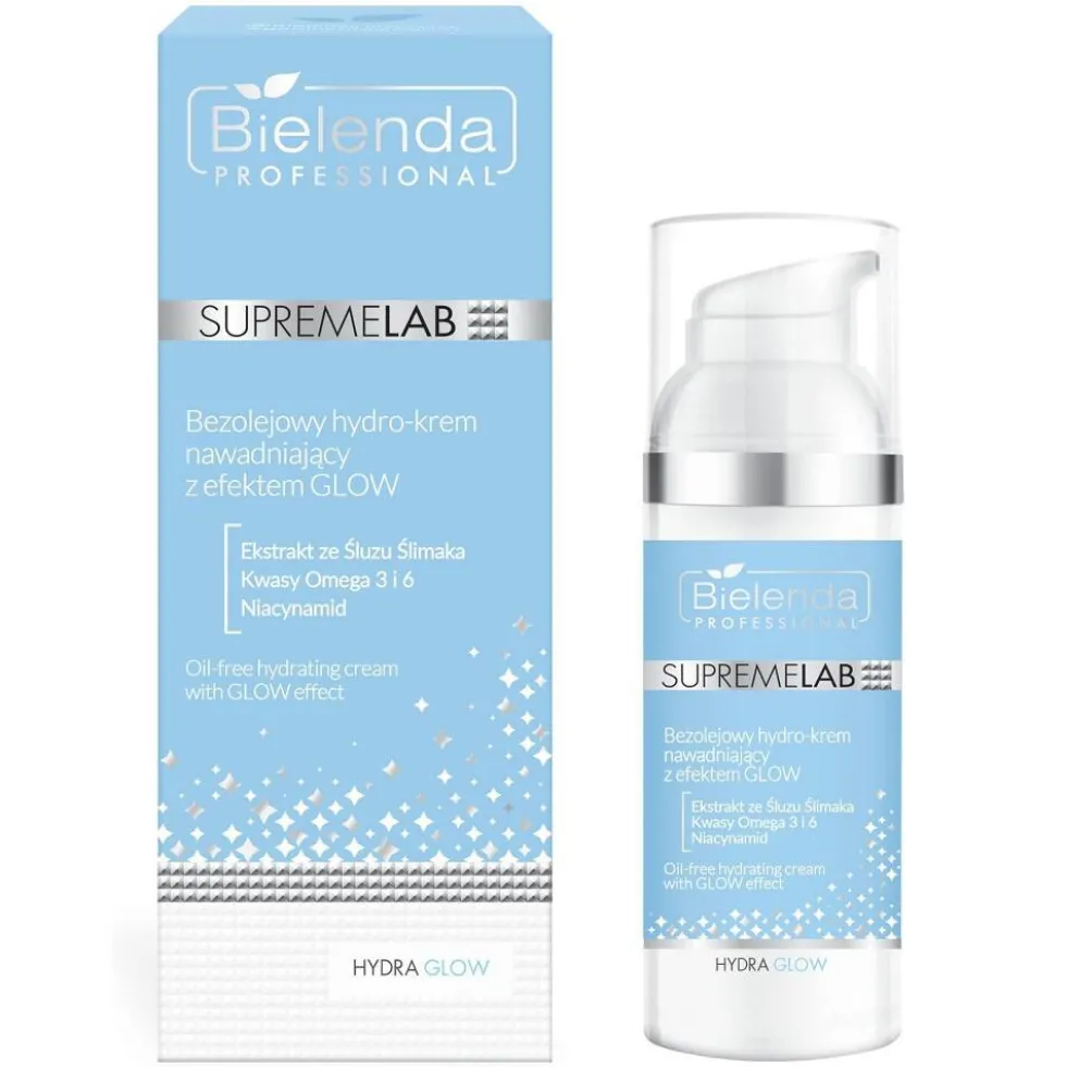Bielenda Professional SupremeLab Hydra Glow bezolejowy hydro-krem nawadniający z efektem glow 50ml