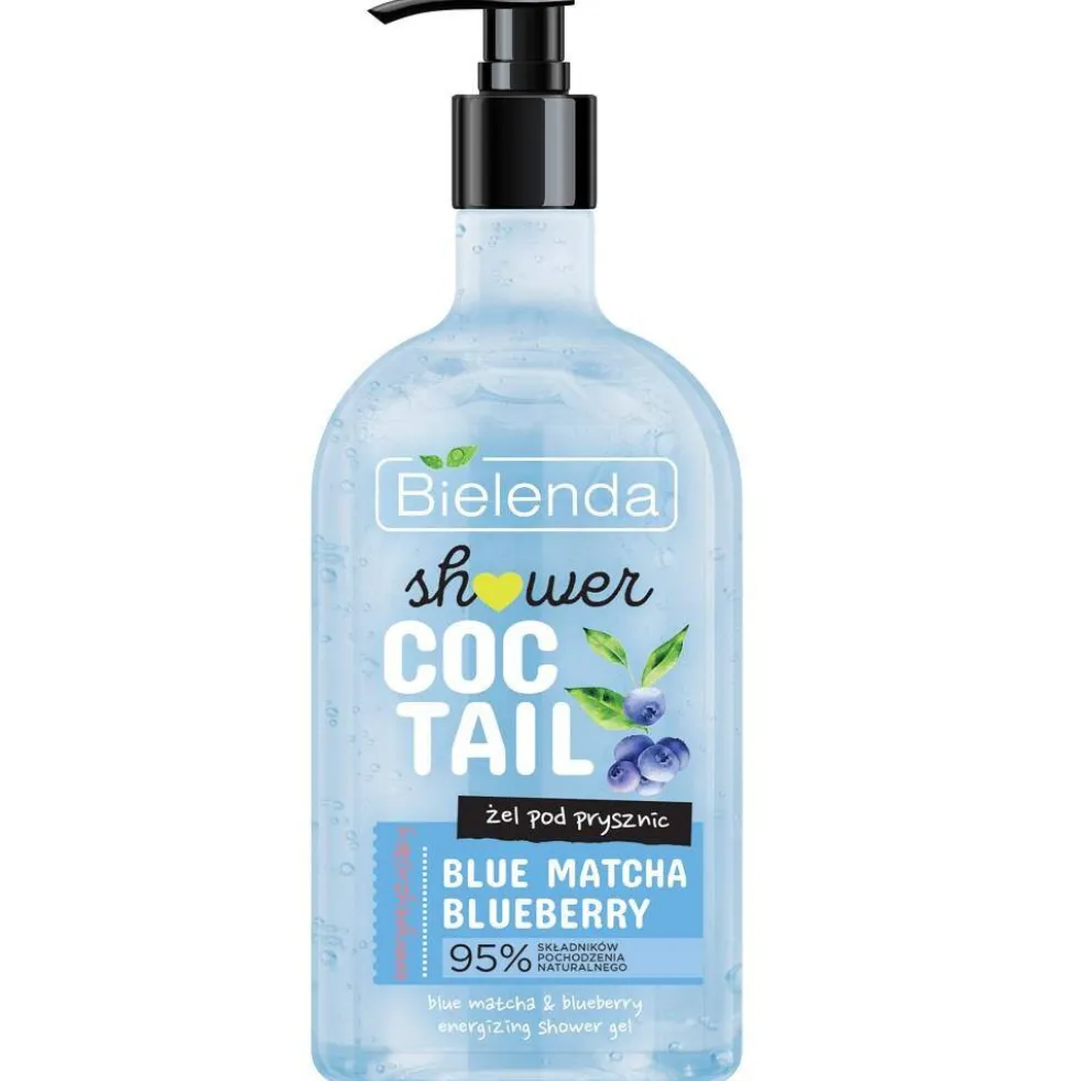 Bielenda Shower Cocktail energetyzujący żel pod prysznic Blue Matcha + Blueberry 400ml