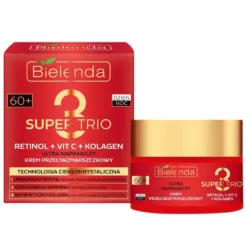 Bielenda Super Trio ultra naprawczy krem przeciwzmarszczkowy 60+ 50ml