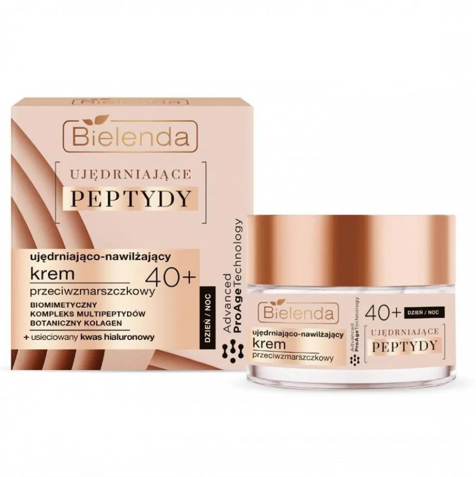 Bielenda Ujędrniające Peptydy 40+ ujędrniająco-nawilżający krem przeciwzmarszczkowy na dzień i noc 50ml