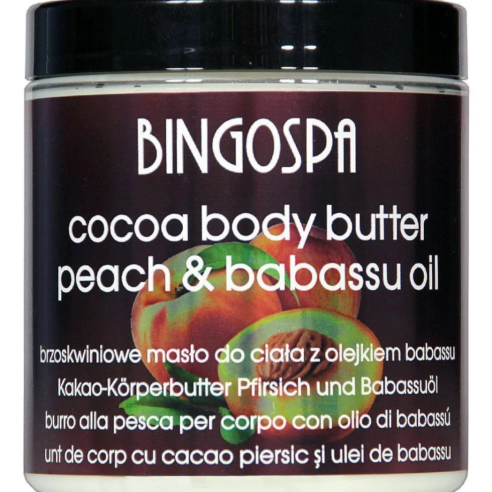 BingoSpa Brzoskwiniowe masło do ciała z olejkiem babassu 250g