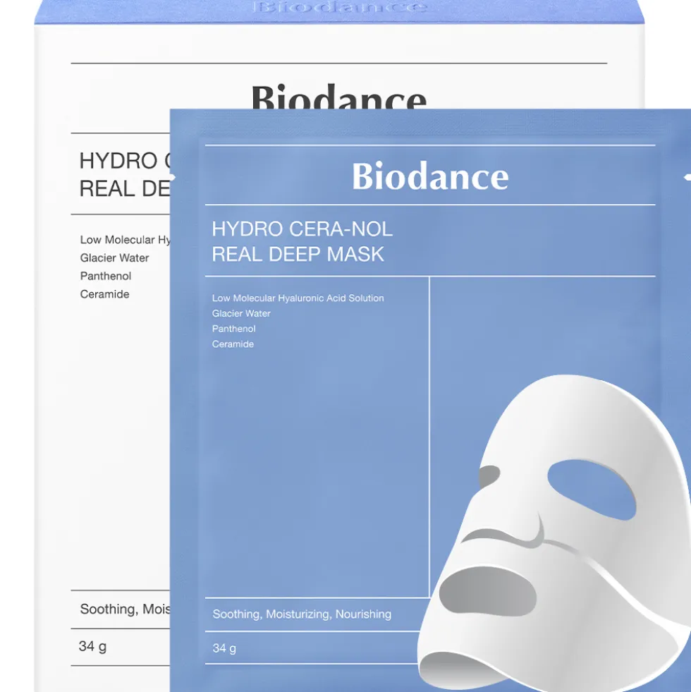 Biodance Hydro Cera-Nol Real Deep Mask maska do twarzy w płachcie 4x34g