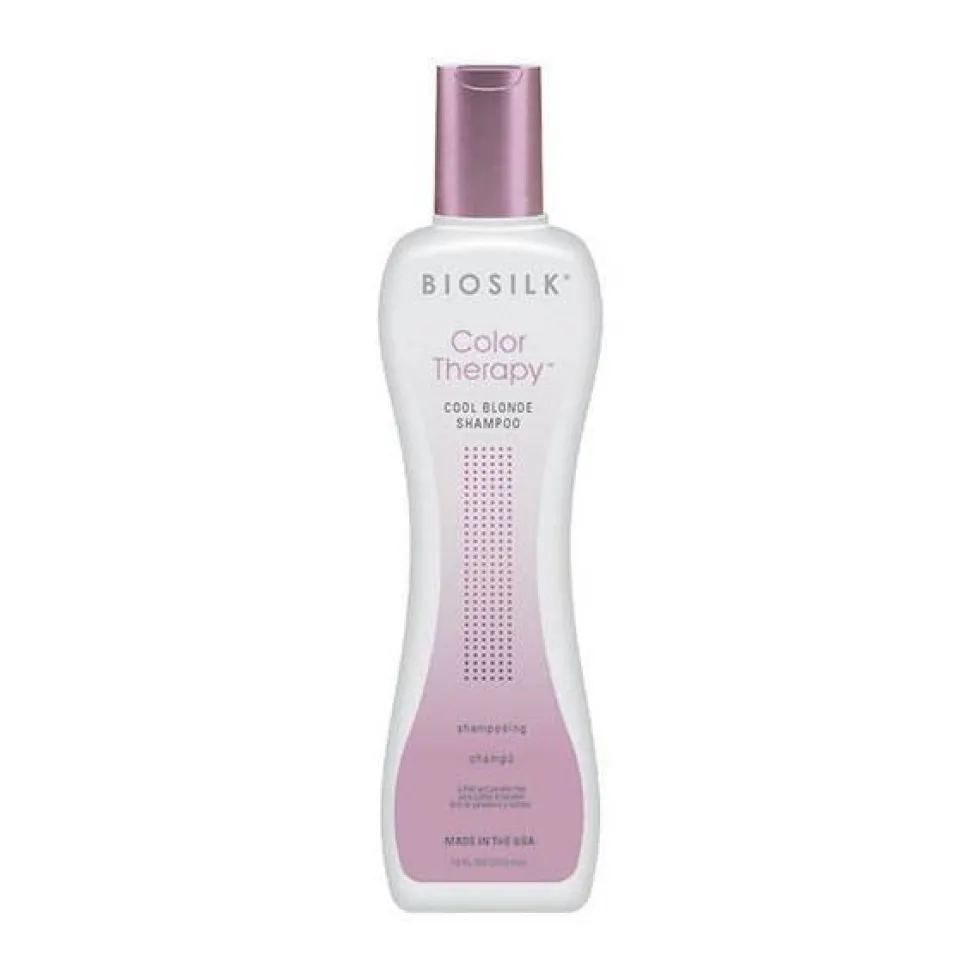 BioSilk Color Therapy Cool Blonde Shampoo szampon do włosów rozjaśnionych i z pasemkami nadający chłodny odcień 355ml