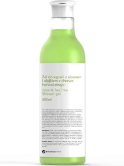 Botanicapharma Aloe & Tea Tree Shower Gel żel do kąpieli z aloesem i olejkiem z drzewa herbacianego 500ml