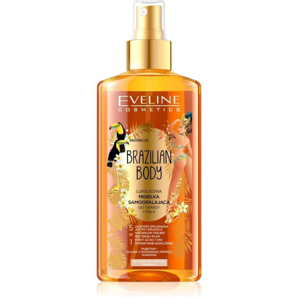 Brazilian Body luksusowa mgiełka samoopalająca do twarzy i ciała 5w1 150ml