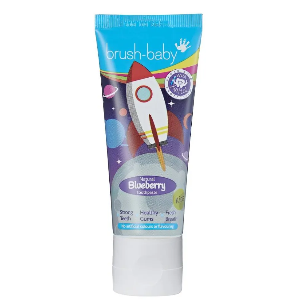 Brush-Baby Rocket pasta do zębów dla dzieci 3+ Blueberry 50ml
