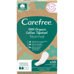 Carefree Organic Cotton Normal wkładki higieniczne 30szt
