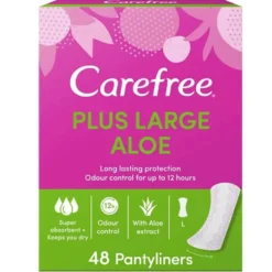 Carefree Plus Large wkładki higieniczne Aloe Vera Scent 48szt.