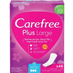 Carefree Plus Large wkładki higieniczne świeży zapach 48szt.